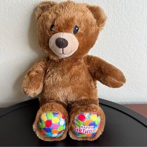 Build A Bear Happy Birthday Talking Bear Plush 15" Stuffed Animal BAB 2021 VIDEO
